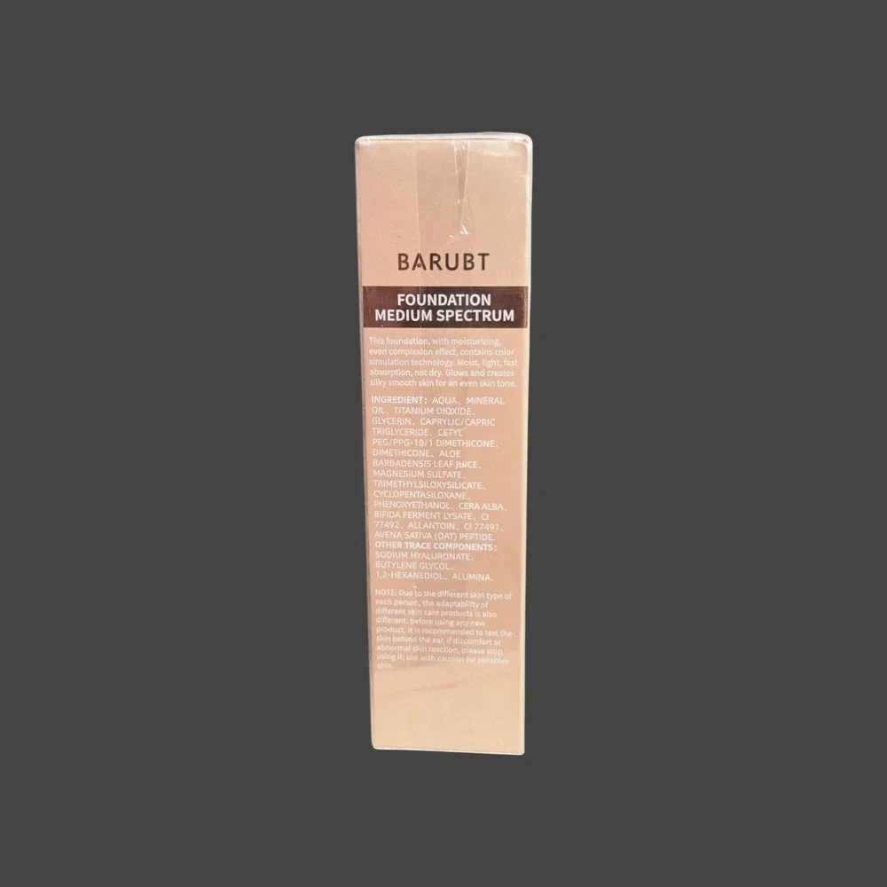 BARUBT Foundation Medium Spectrum Color Mimicking Moisturizing 40g 1.4oz NEW
